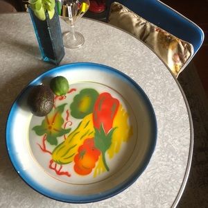 Vintage Hand Painted Veggie Tray